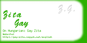 zita gay business card